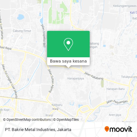 Peta PT. Bakrie Metal Industries