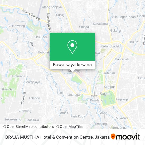 Peta BRAJA MUSTIKA Hotel & Convention Centre