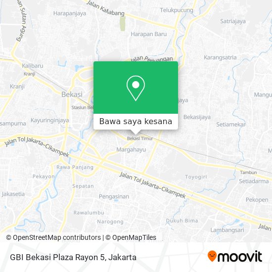 Peta GBI Bekasi Plaza Rayon 5