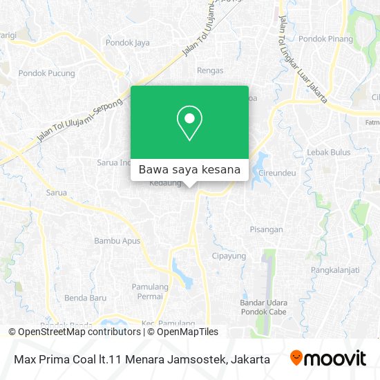Peta Max Prima Coal lt.11 Menara Jamsostek