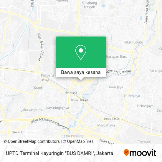 Peta UPTD Terminal Kayuringin "BUS DAMRI"