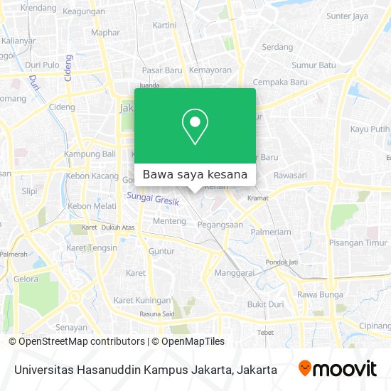 Peta Universitas Hasanuddin Kampus Jakarta
