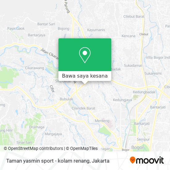 Peta Taman yasmin sport - kolam renang