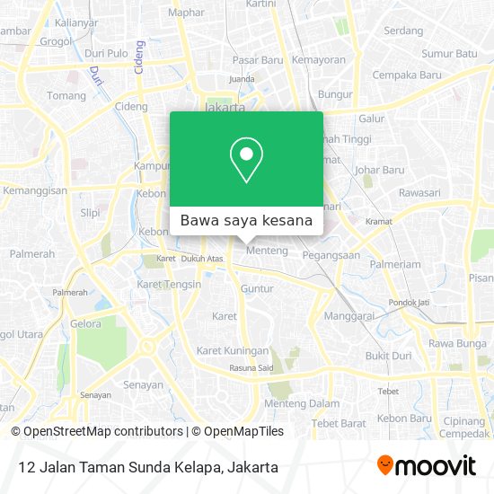 Peta 12 Jalan Taman Sunda Kelapa