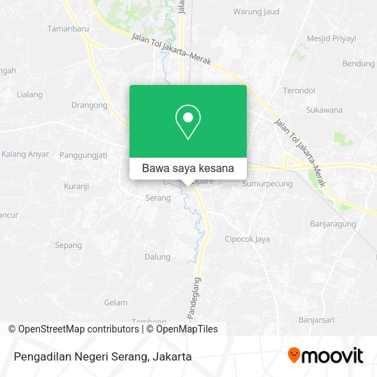 Peta Pengadilan Negeri Serang