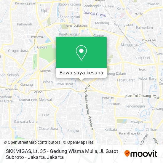 Peta SKKMIGAS, Lt. 35 - Gedung Wisma Mulia, Jl. Gatot Subroto - Jakarta