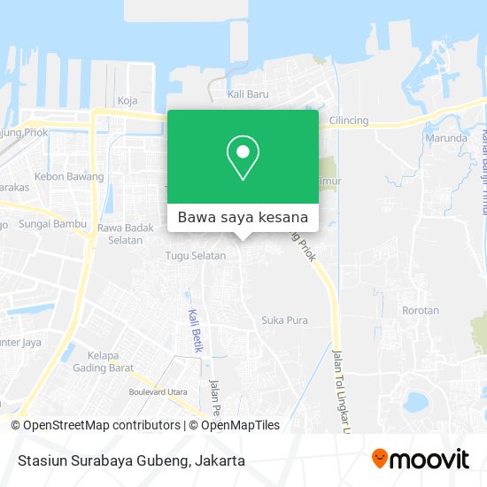 Peta Stasiun Surabaya Gubeng