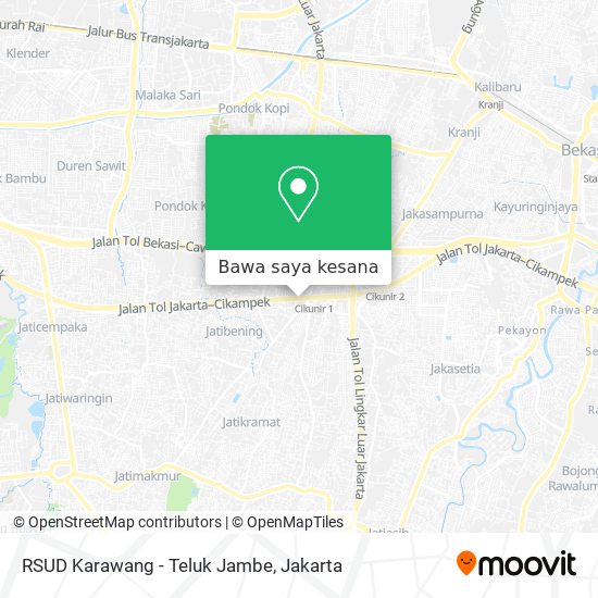 Peta RSUD Karawang - Teluk Jambe