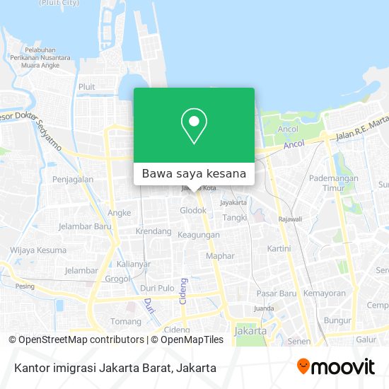 Peta Kantor imigrasi Jakarta Barat