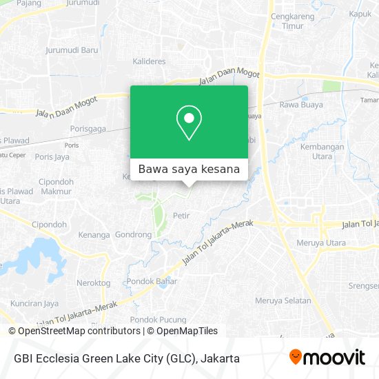 Peta GBI Ecclesia Green Lake City (GLC)