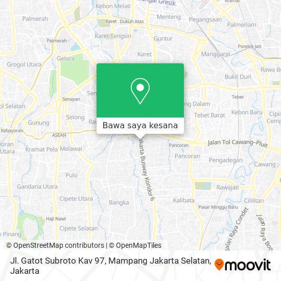 Peta Jl. Gatot Subroto Kav 97, Mampang Jakarta Selatan