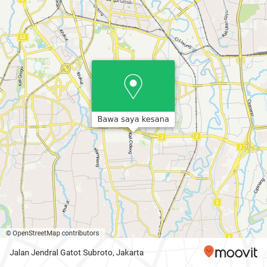 Peta Jalan Jendral Gatot Subroto