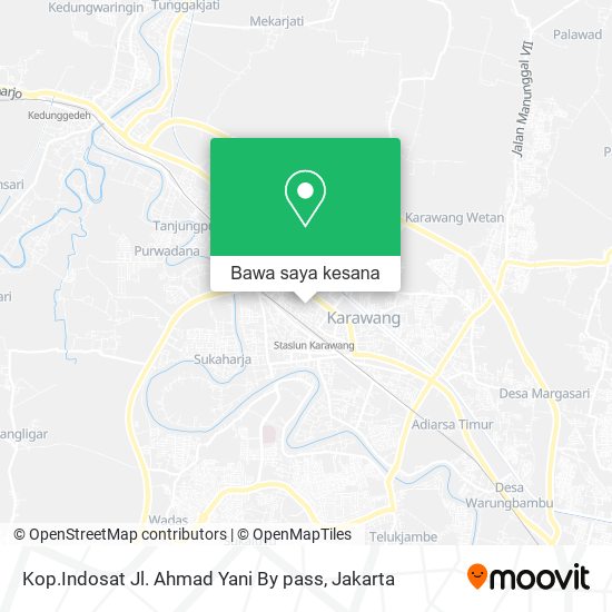 Peta Kop.Indosat Jl. Ahmad Yani By pass