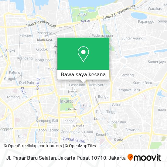 Peta Jl. Pasar Baru Selatan, Jakarta Pusat 10710