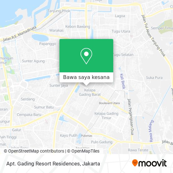 Peta Apt. Gading Resort Residences