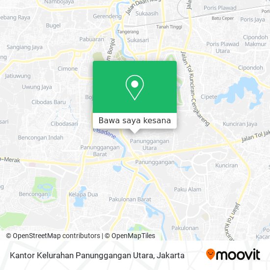 Peta Kantor Kelurahan Panunggangan Utara