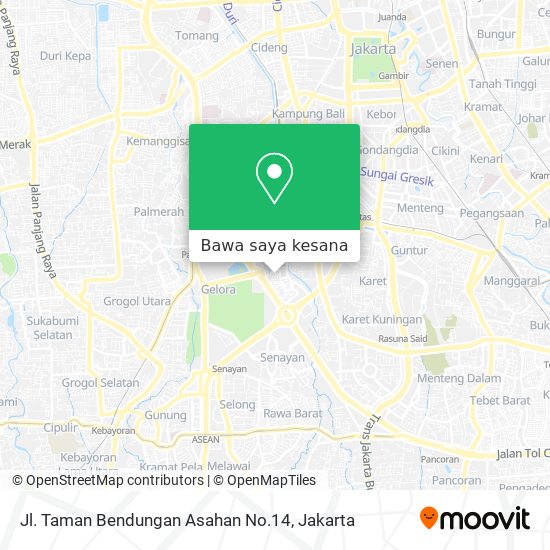 Peta Jl. Taman Bendungan Asahan No.14