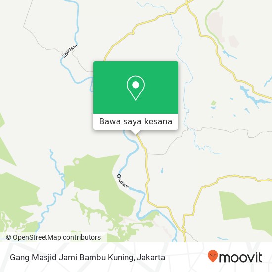 Peta Gang Masjid Jami Bambu Kuning