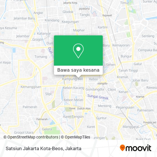 Peta Satsiun Jakarta Kota-Beos
