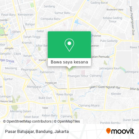 Peta Pasar Batujajar, Bandung