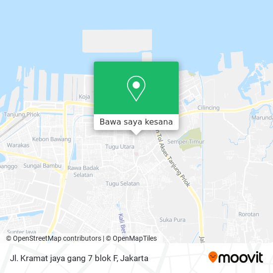 Peta Jl. Kramat jaya gang 7 blok F