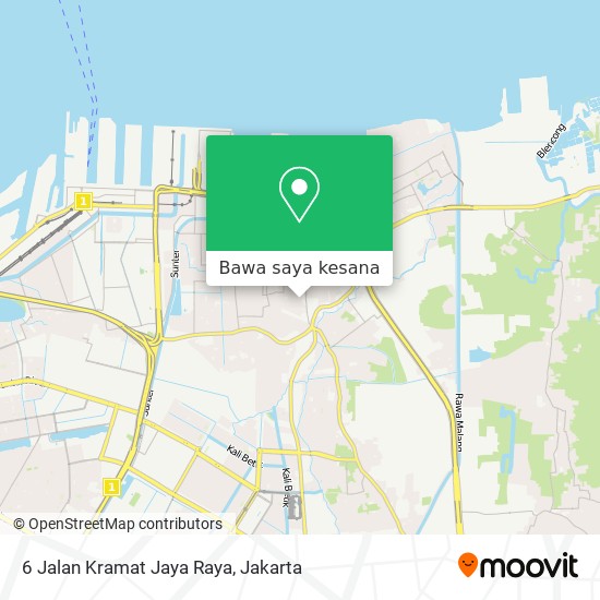 Peta 6 Jalan Kramat Jaya Raya