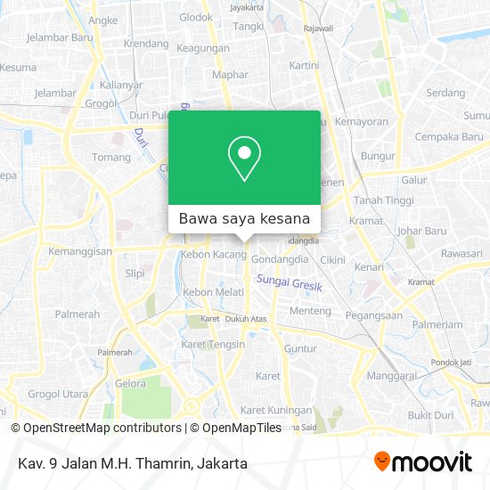 Peta Kav. 9 Jalan M.H. Thamrin