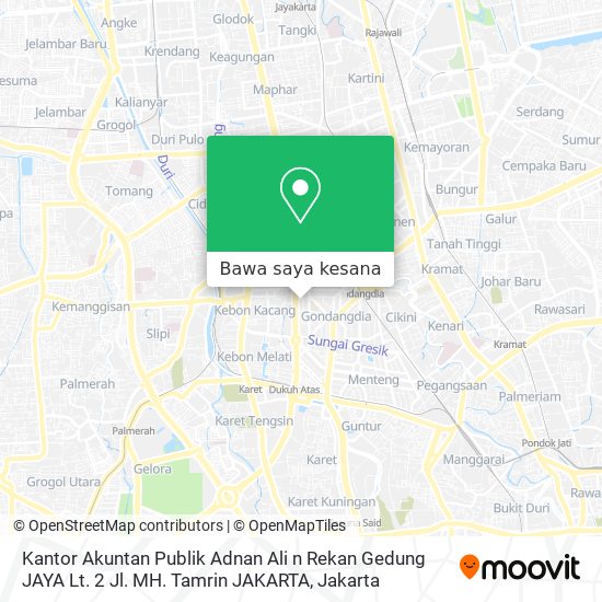 Peta Kantor Akuntan Publik Adnan Ali n Rekan Gedung JAYA Lt. 2 Jl. MH. Tamrin JAKARTA