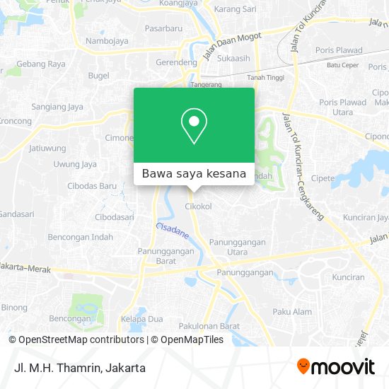 Peta Jl. M.H. Thamrin