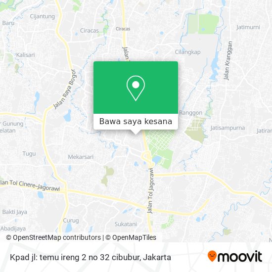 Peta Kpad jl: temu ireng 2 no 32 cibubur