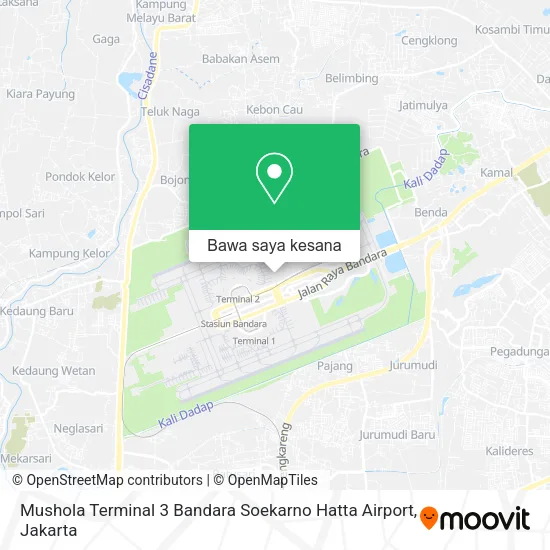 Peta Mushola Terminal 3 Bandara Soekarno Hatta Airport