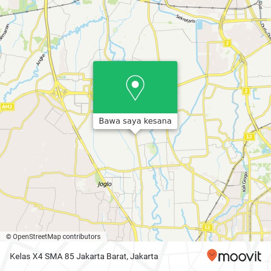 Peta Kelas X4 SMA 85 Jakarta Barat