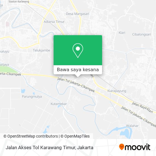 Peta Jalan Akses Tol Karawang Timur