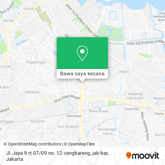 Peta Jl. Jaya 9 rt 07 / 09 no. 12 cengkareng, jak-bar