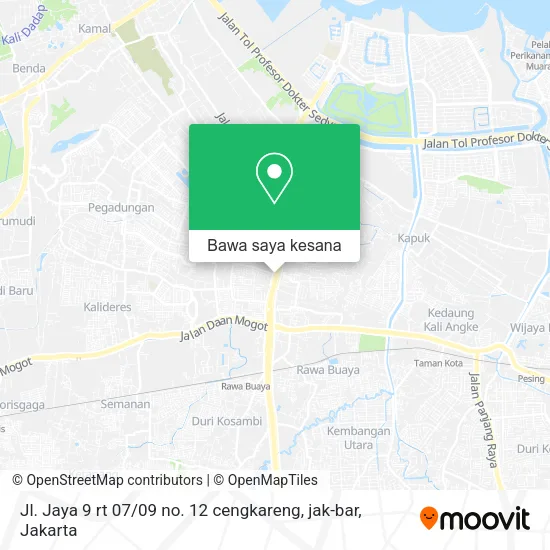 Peta Jl. Jaya 9 rt 07 / 09 no. 12 cengkareng, jak-bar