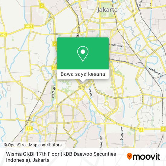 Peta Wisma GKBI 17th Floor (KDB Daewoo Securities Indonesia)
