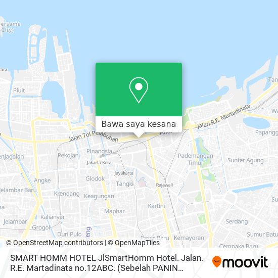 Peta SMART HOMM HOTEL JlSmartHomm Hotel. Jalan. R.E. Martadinata no.12ABC. (Sebelah PANIN BANK).Jakarta