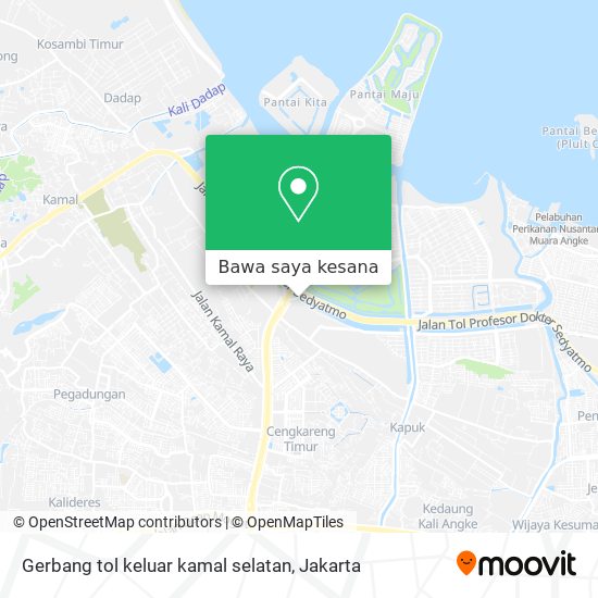 Peta Gerbang tol keluar kamal selatan