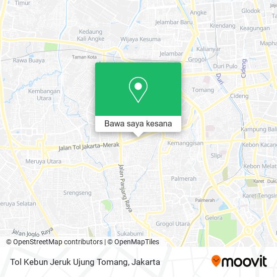 Peta Tol Kebun Jeruk Ujung Tomang