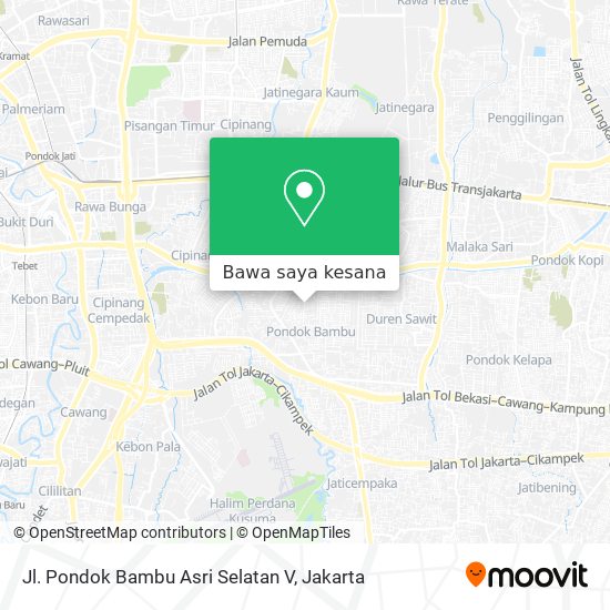 Peta Jl. Pondok Bambu Asri Selatan V