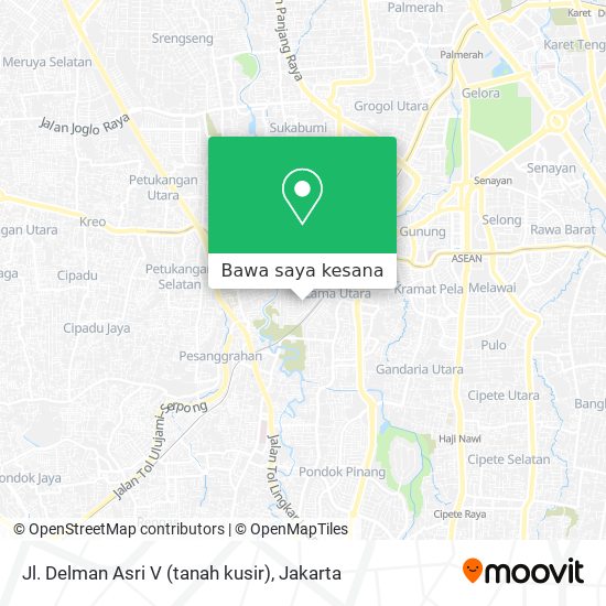 Peta Jl. Delman Asri V (tanah kusir)