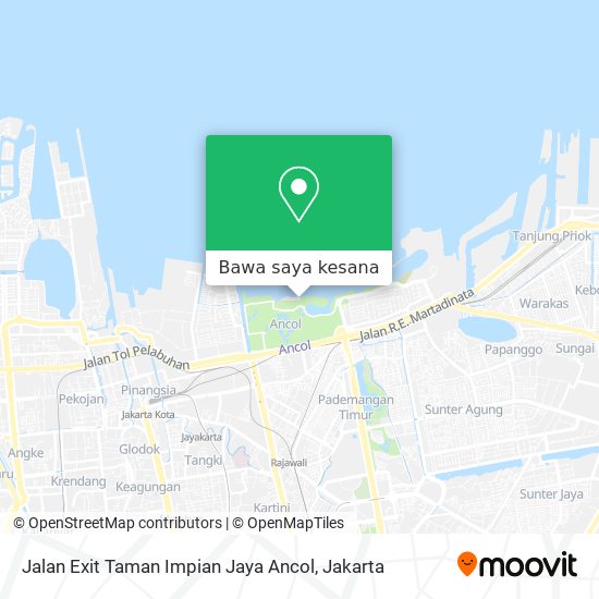 Peta Jalan Exit Taman Impian Jaya Ancol