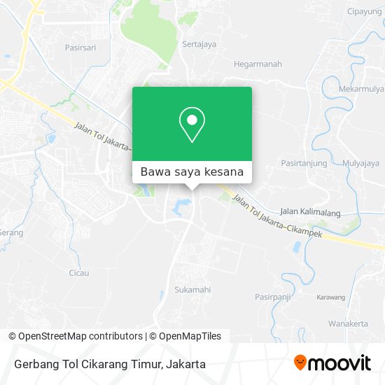 Peta Gerbang Tol Cikarang Timur