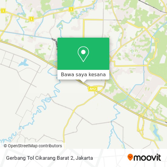 Peta Gerbang Tol Cikarang Barat 2