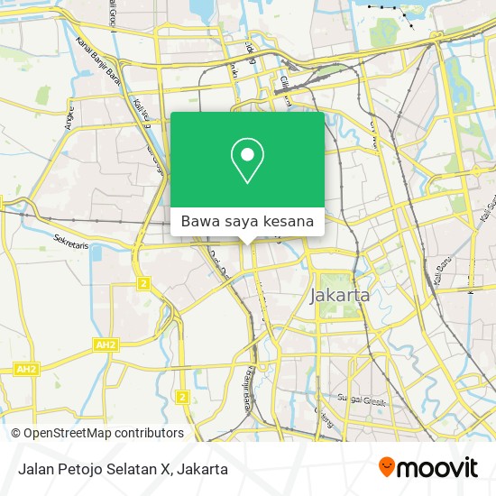 Peta Jalan Petojo Selatan X