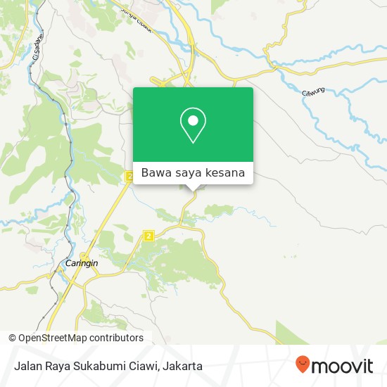 Peta Jalan Raya Sukabumi Ciawi