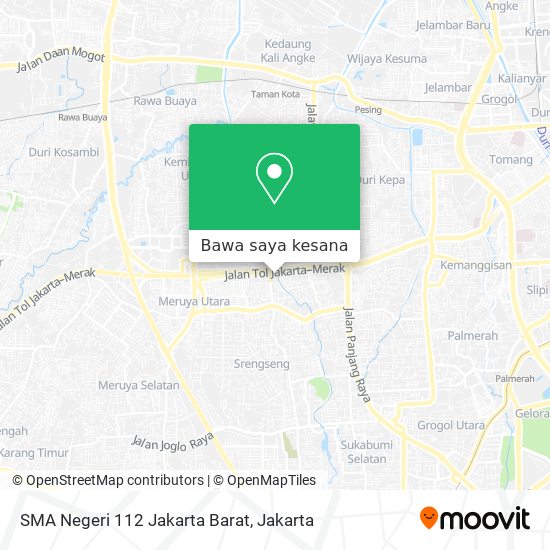Peta SMA Negeri 112 Jakarta Barat