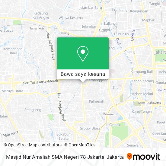 Peta Masjid Nur Amaliah SMA Negeri 78 Jakarta