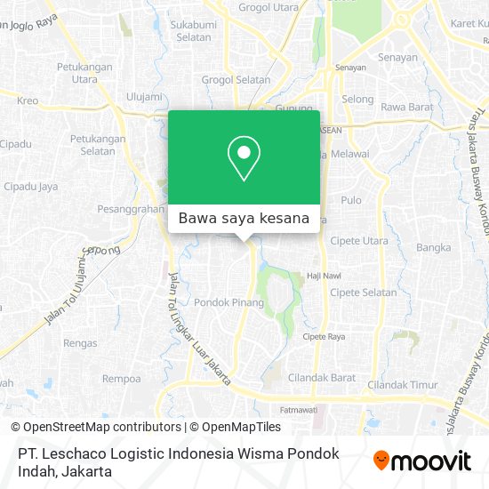 Peta PT. Leschaco Logistic Indonesia Wisma Pondok Indah