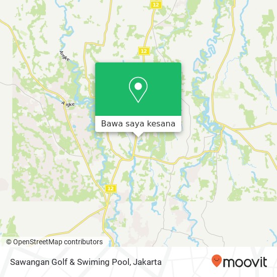 Peta Sawangan Golf & Swiming Pool